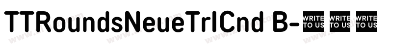 TTRoundsNeueTrICnd B字体转换